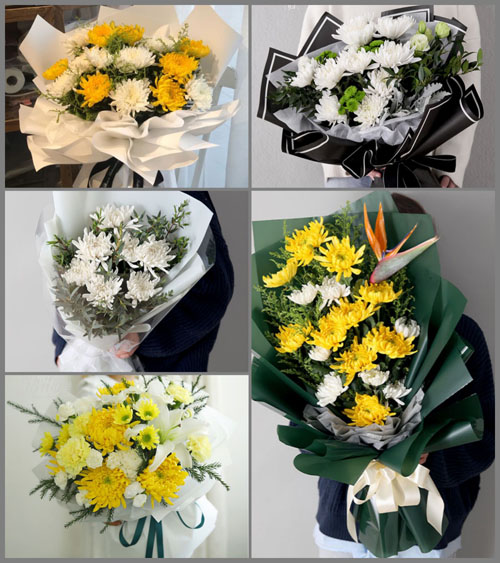 贵州六盘水六枝特区岩脚镇白事花束代送